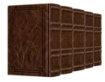 Picture of Signature Leather Collection Sefard Schottenstein Interlinear Full-Size 5 Vol Machzor SET Royal Brown