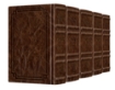 Picture of Signature Leather Collection Sefard HEBREW/ENGLISH Full-Size 5 Vol Machzor SET Royal Brown
