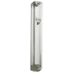 Picture of Plastic Transparent Mezuzah With Silver Shin - 2.75 inches