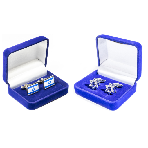 Picture of Combo: Star of David & Israel Flag Cufflinks